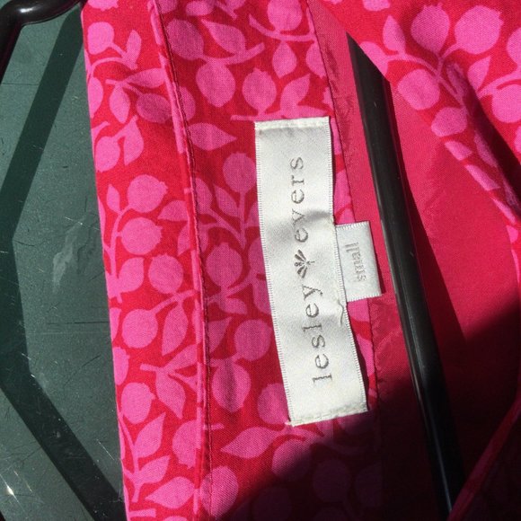 Lesley Evers Fuchsia Shift Dress 3/4 sleeves - Picture 3 of 5